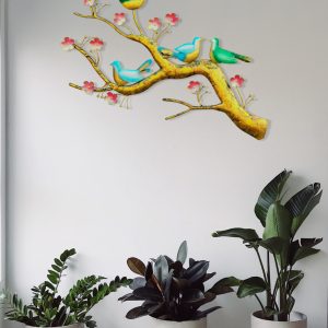 Birds on a branch wall art