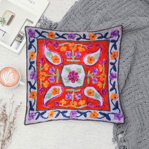 Stunning aari work cushion cover 2