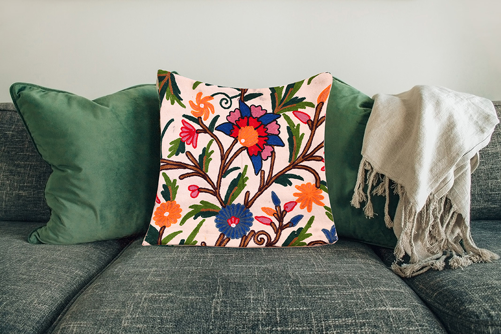 Warm and bright cushion cover