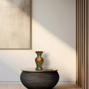 Striking handcrafted paper mache vase 2