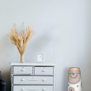 Beautiful hand crafted glass oval floor lamp 1