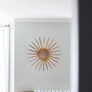 Iron sun mirror frame 2