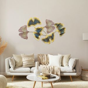 Beautiful hand cut medley of golden leaves