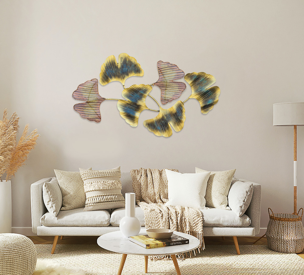 Beautiful hand cut medley of golden leaves