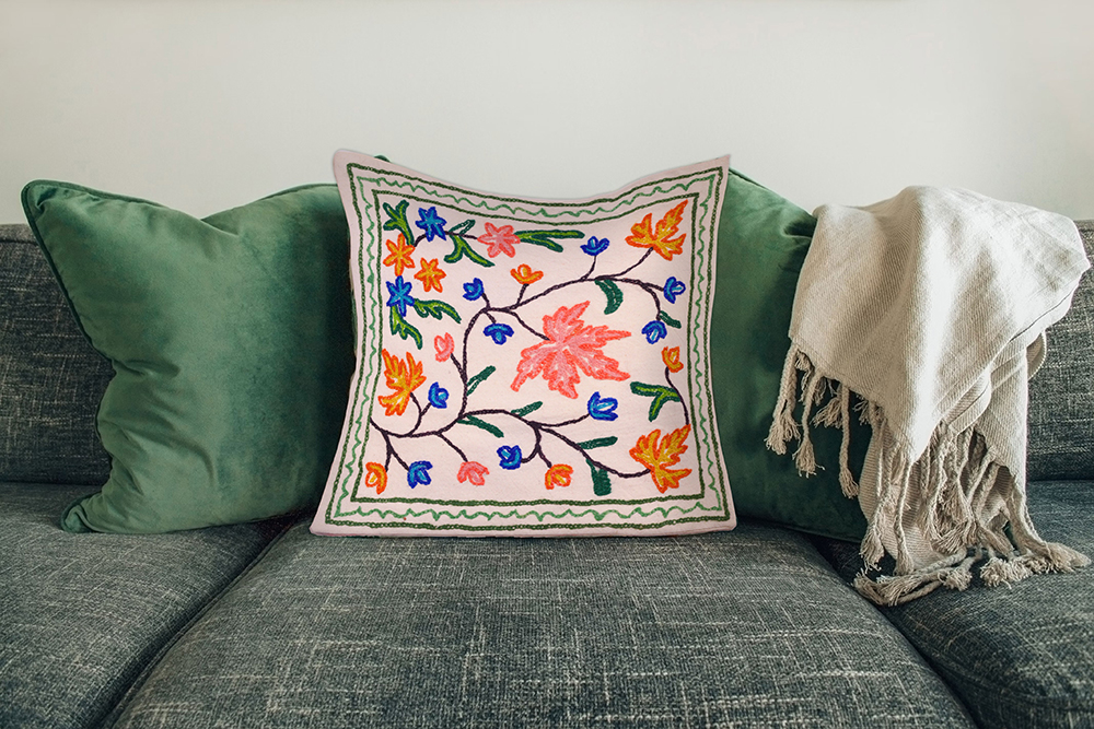 Floral cushion cover 2