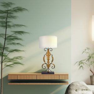 Iron Table Lamp with shade