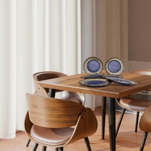 Stunning blue and gold dinner set - 3 quarter plates. Full set of large/quarter/bowls etc available