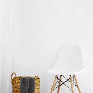 Beautiful big round woven storage basket with a lid