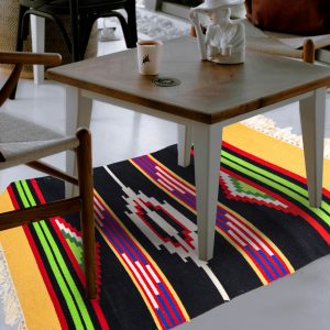 Bright multicolour dhurrie for your living space