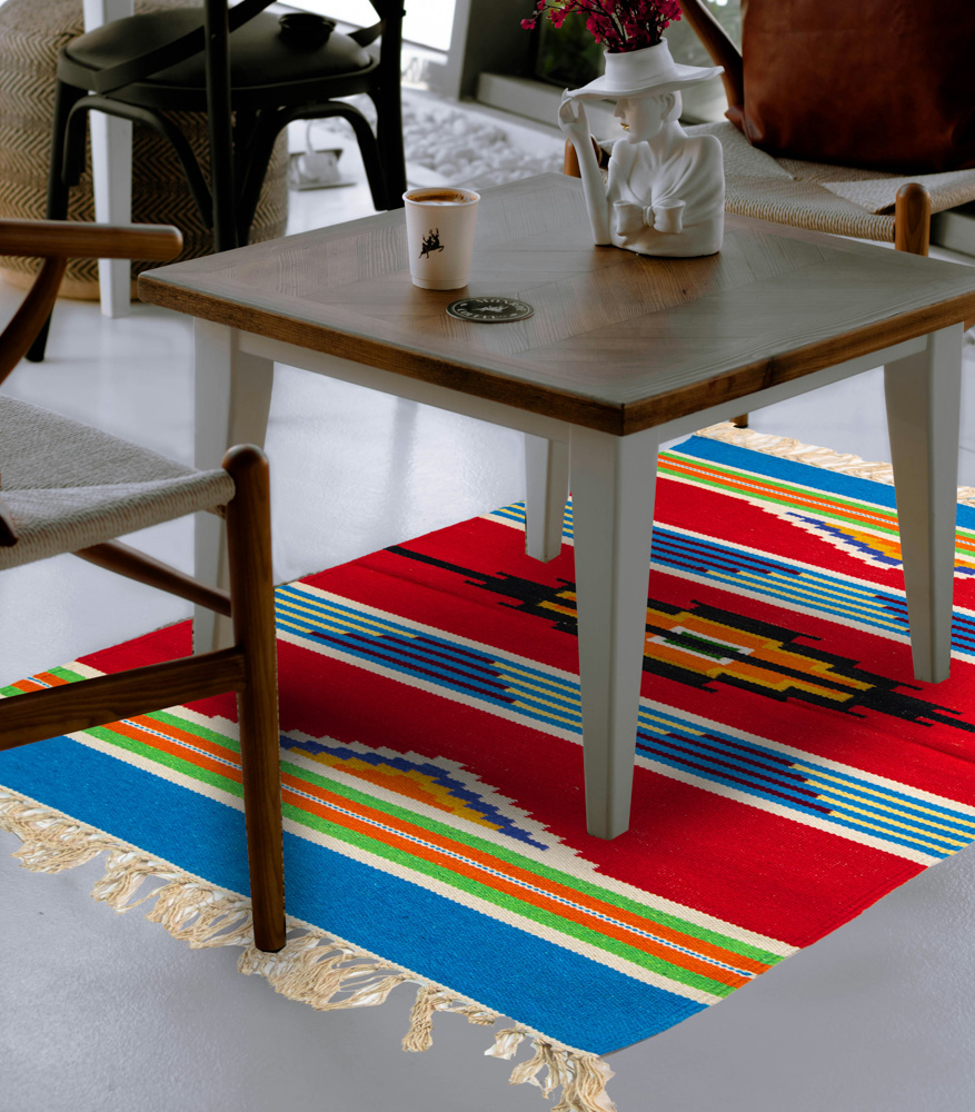Bright multicolour dhurrie for your living space