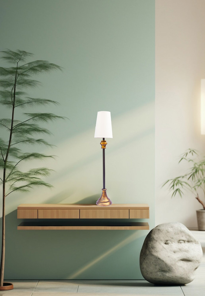 Rustic slim table lamp 1