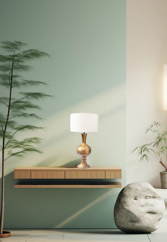 Royal mango wood table lamp
