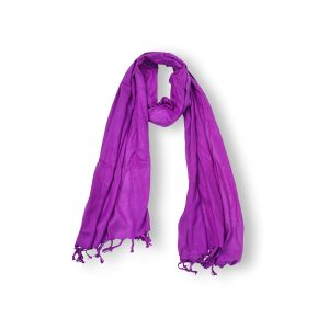 Bold bright purple makta silk scarf