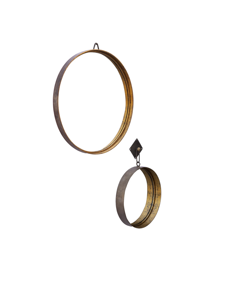 Iron Round Mirror Frames set of 2 - Image 3