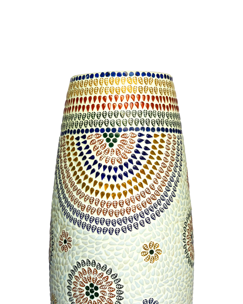 Beautiful hand crafted glass oval floor lamp 3 - Image 3