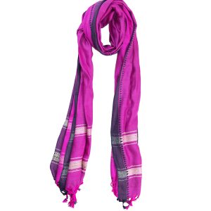 Stunning bright Tussar Eri silk scarf