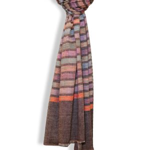 Colourful pure pashmina wool scarf 1