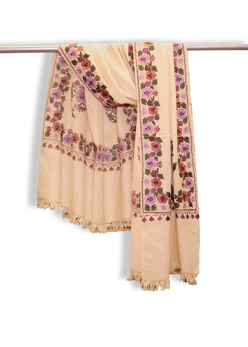 Soft floral pattern scarf