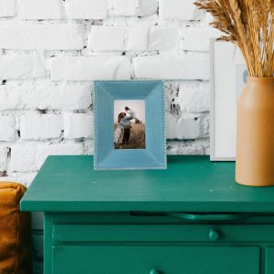 Bright captivating wooden photo frame