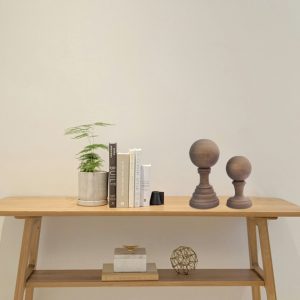 Round top table décor ornament set of 2