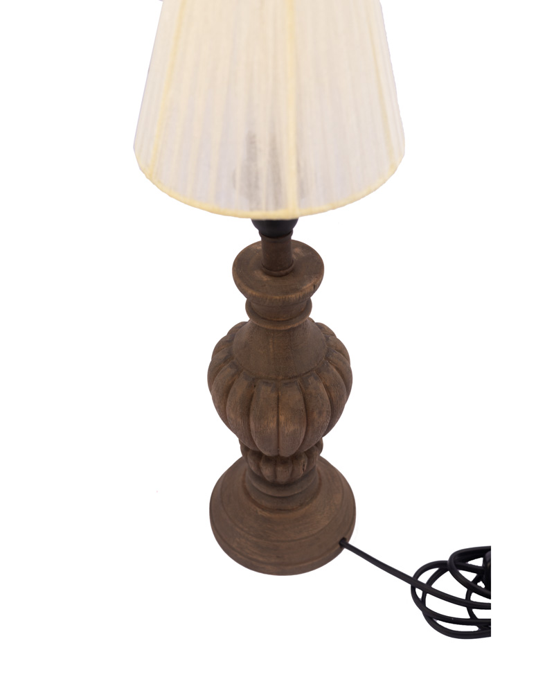 Solid mango wood table lamp - Image 3