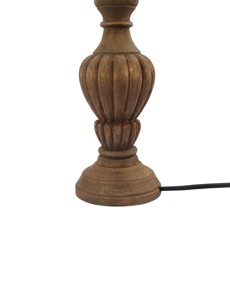Solid mango wood table lamp - Image 4