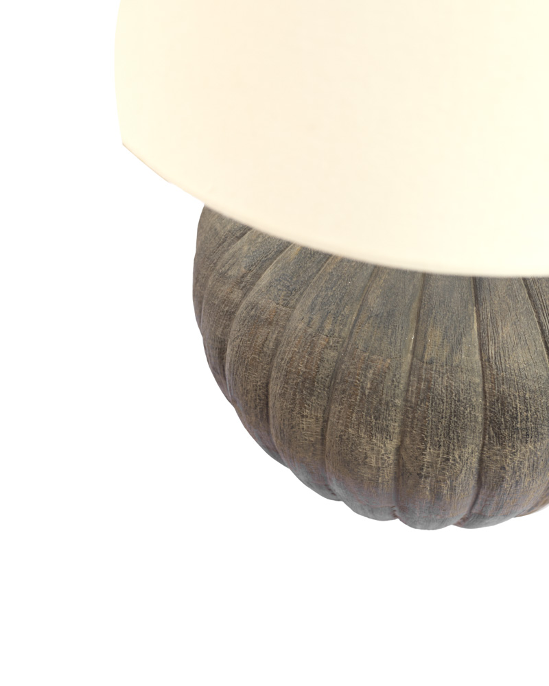 Garden green mango wood table lamp - Image 3