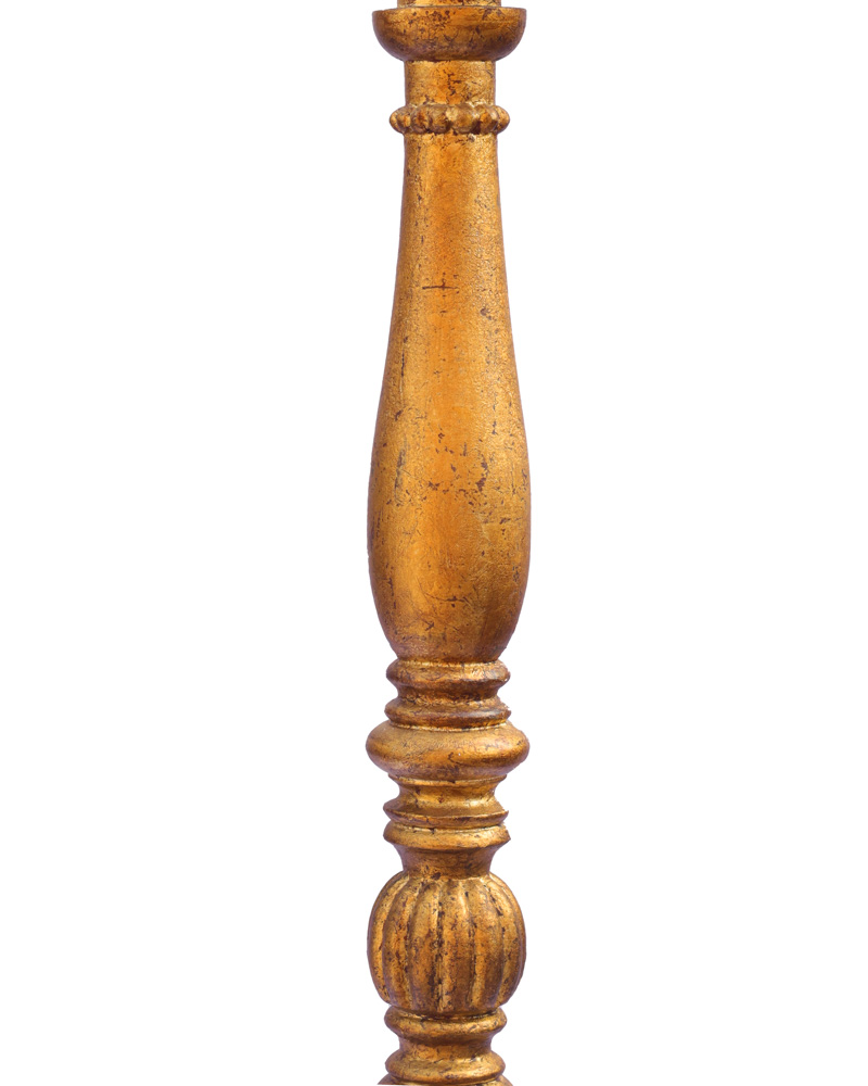 Golden tripod base antique mango wood table lap - Image 4