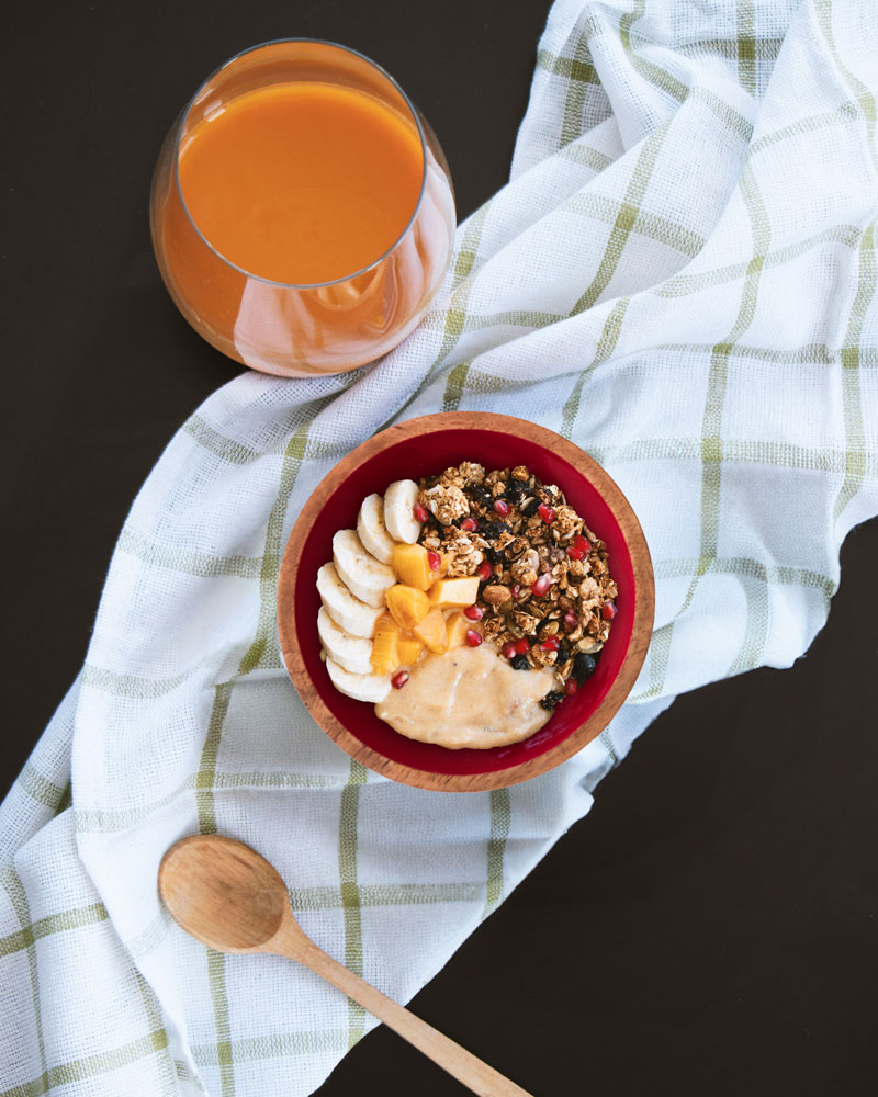 Colourful salad bowls or cereal bowls